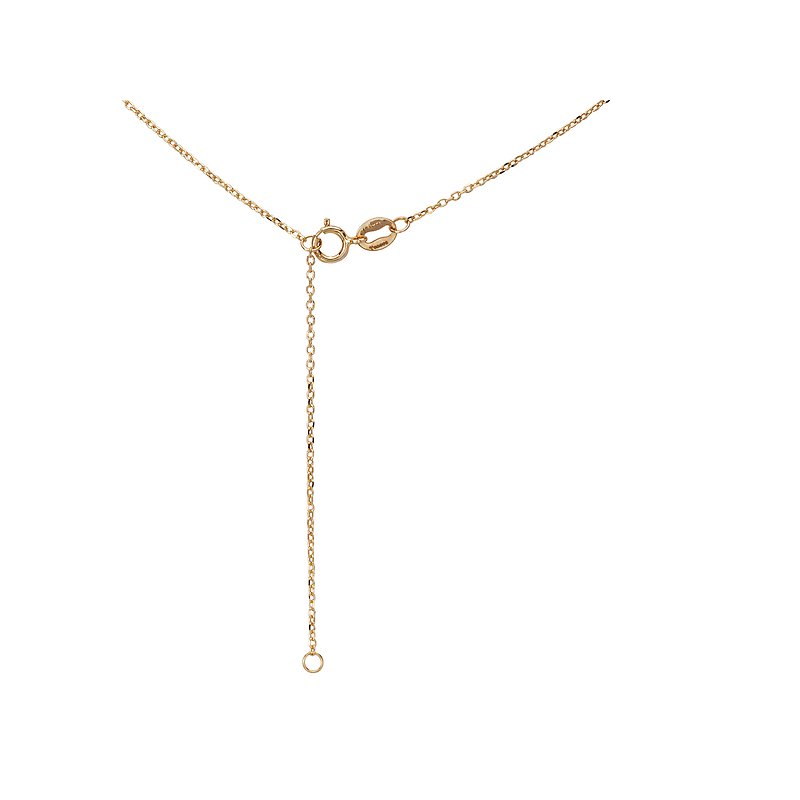 Luxora Italian 14kt Gold Heart Necklace | Enamel Charm Adjustable Chain