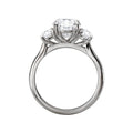 Orbelle Custom 3-Stone Oval Lab Grown Diamond Semi-Mount Ring