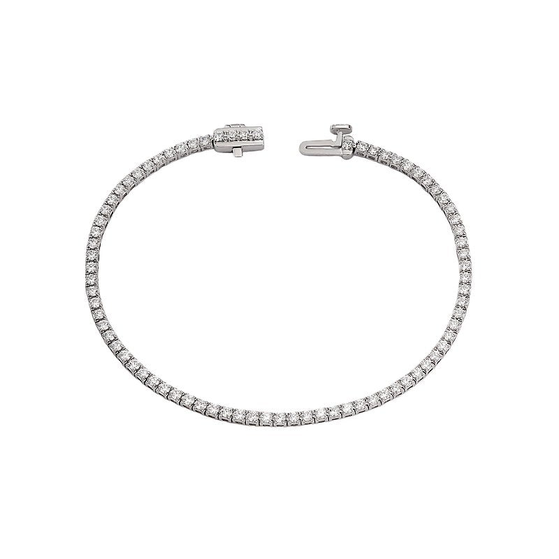 Luxora Lab Grown Diamond White Gold Tennis Bracelet | 2.0 Carat Total Weight