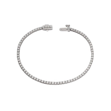 Luxora Lab Grown Diamond White Gold Tennis Bracelet | 2.0 Carat Total Weight