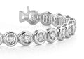Floating Diamond Round Link Lab - Grown Diamond Bracelet with 2.86 ct.(finished) 3.25mm - Luxury Time NYC
