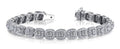 Grand Princess Cut Lab - Grown Diamond Bracelet with 5.06 ct.(finished) 1.2mm, 2.8mm - Luxury Time NYC