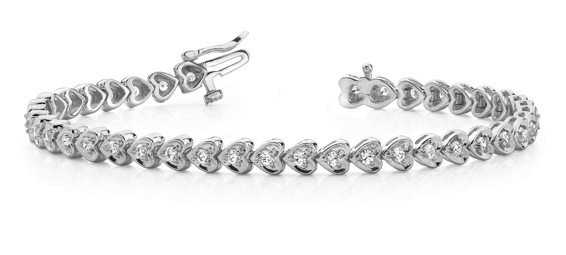 Heart Link Lab - Grown Diamond Bracelet with 1.40 ct.(finished) 2.0mm - Luxury Time NYC