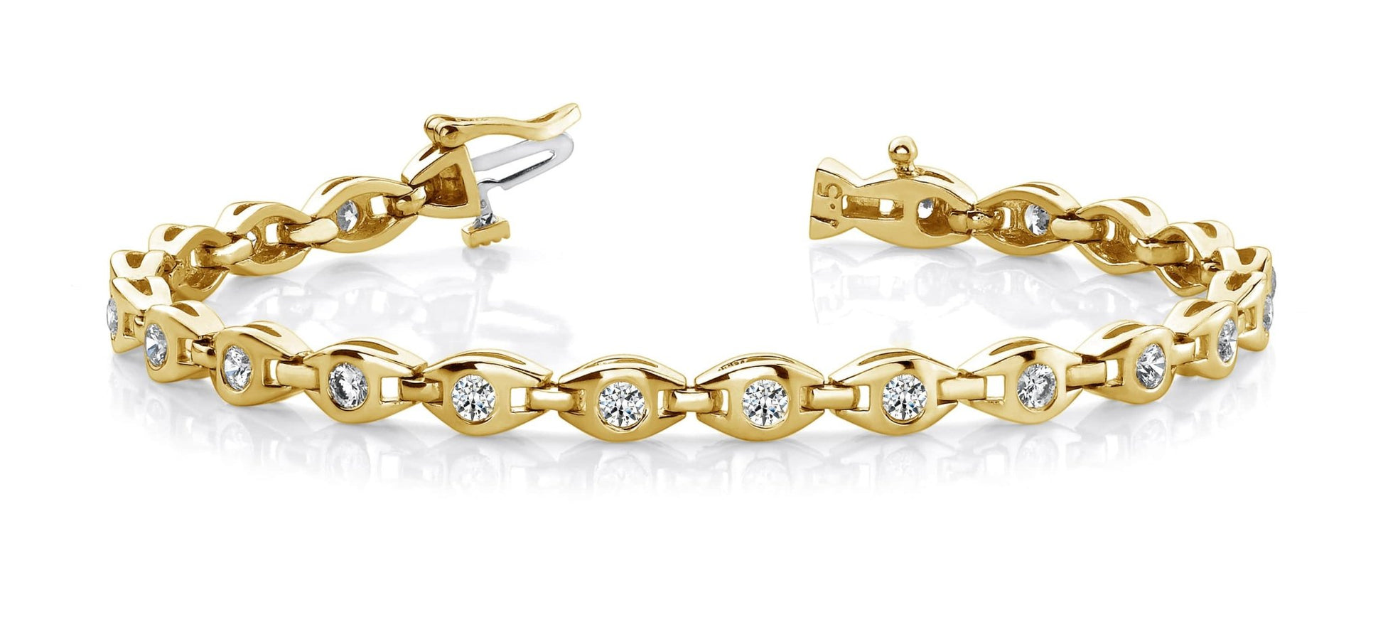 Linked Eye Lab - Grown Diamond Bracelet with 1.54 ct.(finished) 2.7mm - Luxury Time NYC