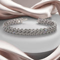 Marquise Illusion Diamond Tennis Bracelet Lab - Grown Diamond with 8.16 ct.(finished) 2.5mm - Luxury Time NYC