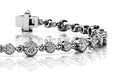 Milgrain Chain Link Diamond Bracelet with 2.05 ct.(finished) 2mm, 3mm - Luxury Time NYC