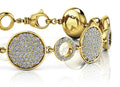 Pave Circle Diamond Bracelet with 3.43 ct.(finished) 1.1mm - Luxury Time NYC
