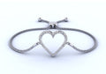 Shimmering Heart Adjustable Lab - Grown Diamond Bracelet with 0.31 ct.(finished) - Luxury Time NYC