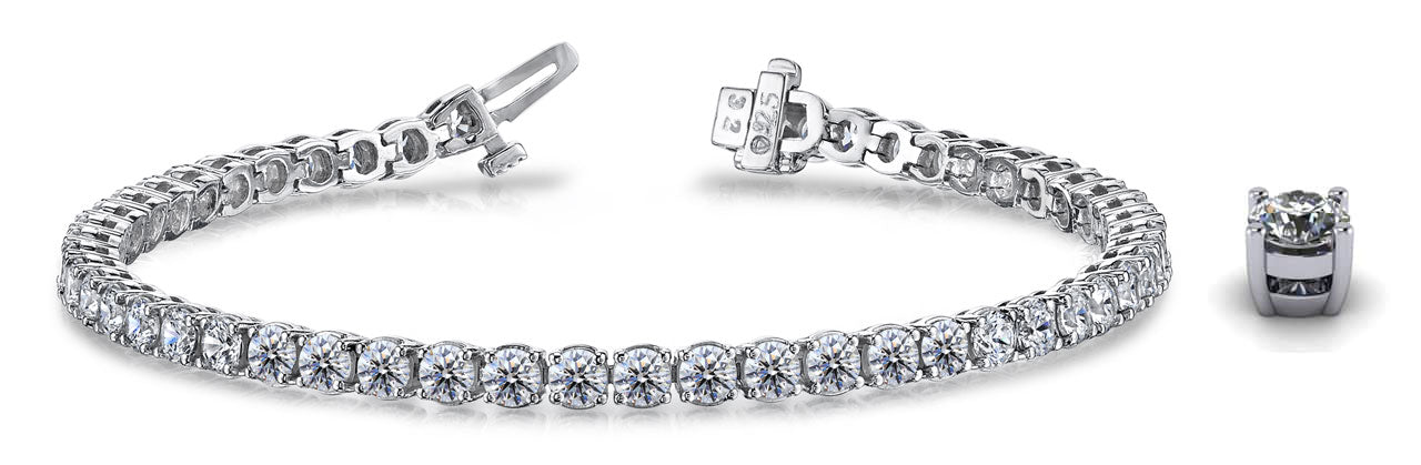 Timeless Dreams Lab - Grown Diamond Tennis Bracelet with 2.83 ct.(finished) 2.2mm - Luxury Time NYC