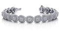 Vintage Inspired Fancy Diamond Bracelet with 4.23 ct.(finished) 1.1mm, 2.8mm - Luxury Time NYC