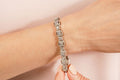 Vintage Quad Square Diamond Bracelet with 5.04 ct.(finished) 2.6mm, 3.3mm - Luxury Time NYC